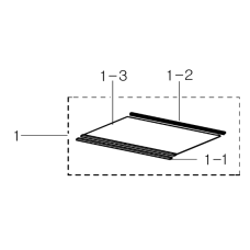 DA97-13502D Genuine Samsung Fridge Assy Shelf Glass Ref SRL350LS